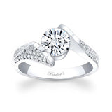 Pave Round Diamond Ring
