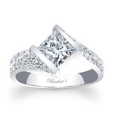 Pave Princess Cut Lab Grown Diamond Ring