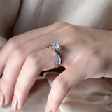 Pave Set Black Diamond Accent Moissanite Ring