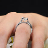 Pave Set Moissanite Ring