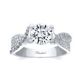 Pave Set Moissanite Ring