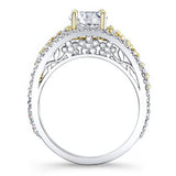 Vintage 1 Carat Moissanite Engagement Ring