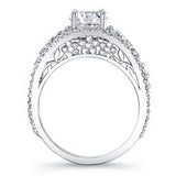 Vintage 1 Carat Moissanite Engagement Ring