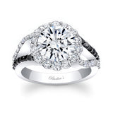 2 Carat Black Diamond Accent Moissanite Ring