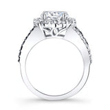 2 Carat Black Diamond Accent Moissanite Ring