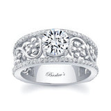 Vintage Floral Engagement Ring