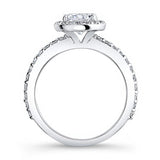 Black Diamond Accent Halo Wedding Ring Set
