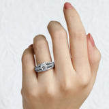 Art Deco Moissanite Ring
