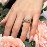 Art Deco Moissanite Ring