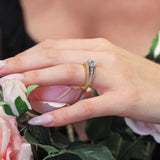 Art Deco Moissanite Ring