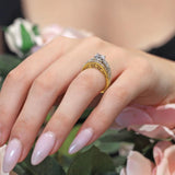 Art Deco Moissanite Ring