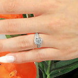 Unique Moissanite Engagement Ring