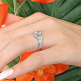 Unique Moissanite Engagement Ring
