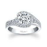 Unique Moissanite Engagement Ring