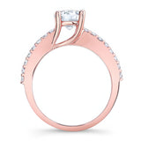4 Prong Moissanite Engagement Ring