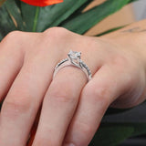 4 Prong Moissanite Engagement Ring
