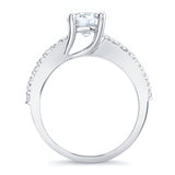 4 Prong Moissanite Engagement Ring