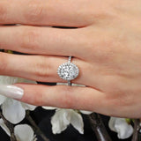 3.5 Carat Oval Moissanite Ring