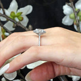 3.5 Carat Oval Moissanite Ring