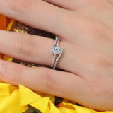 Half Carat Moissanite Bridal Set