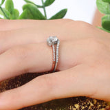Half Carat Moissanite Bridal Set