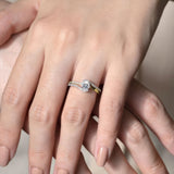 Half Carat Moissanite Bridal Set