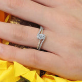 Half Carat Moissanite Bridal Set