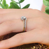 Half Carat Moissanite Bridal Set