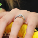 Half Carat Moissanite Bridal Set
