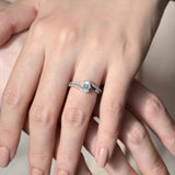 Half Carat Moissanite Bridal Set