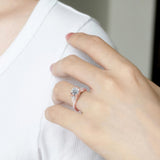 1 Carat Round Moissanite Ring