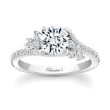 1 Carat Round Moissanite Ring