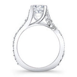 1 Carat Round Moissanite Ring