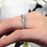 1 Carat Round Diamond Bridal Set