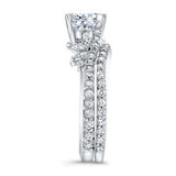 1 Carat Round Diamond Bridal Set