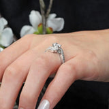 Swirl Engagement Ring