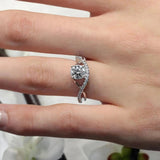 Split Shank Diamond Pave Ring