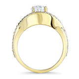 Split Shank Diamond Pave Ring
