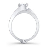 Half Carat Moissanite Interlock Bridal Set
