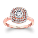 Double Halo Engagement Ring