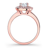 Double Halo Moissanite Engagement Ring