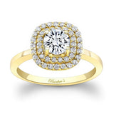 Double Halo Engagement Ring