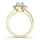 Double Halo Moissanite Engagement Ring