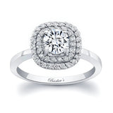 Double Halo Engagement Ring