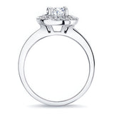 Double Halo Moissanite Engagement Ring