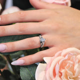 1 Carat Princess Cut Diamond Engagement Ring