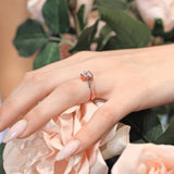 Channel Set Princess Cut Moissanite Ring