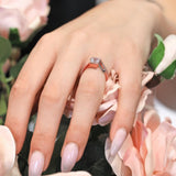 Channel Set Princess Cut Moissanite Ring