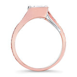 Channel Set Princess Cut Moissanite Ring