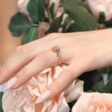 Channel Set Princess Cut Moissanite Ring